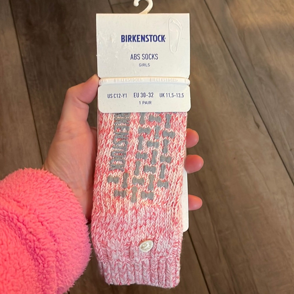 NWT Girls Birkenstock socks. Pink.